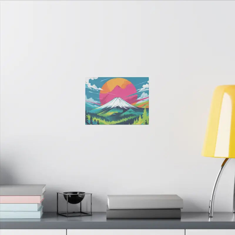 Mount Fuji (Japan) Sketch Art - Matte Canvas Stretched 0.75’’