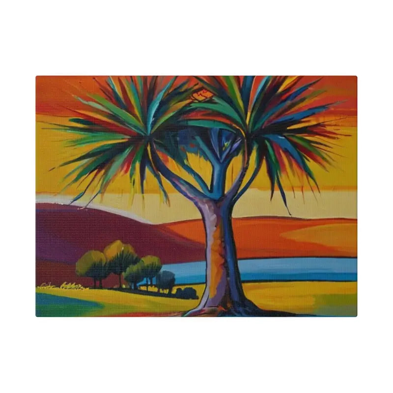 Date Palm Tree Canvas - Matte Stretched 0.75’’