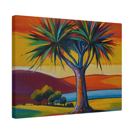 Date Palm Tree Canvas - Matte Stretched 0.75’’