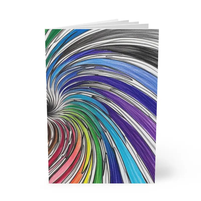 Colourful Swirly Lines - Softcover Notebook A5