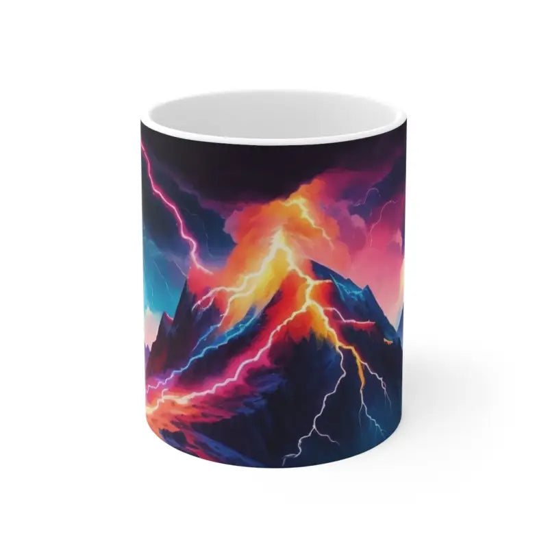 Thunderbolts Mountain Mug - Ceramic Coffee 11oz