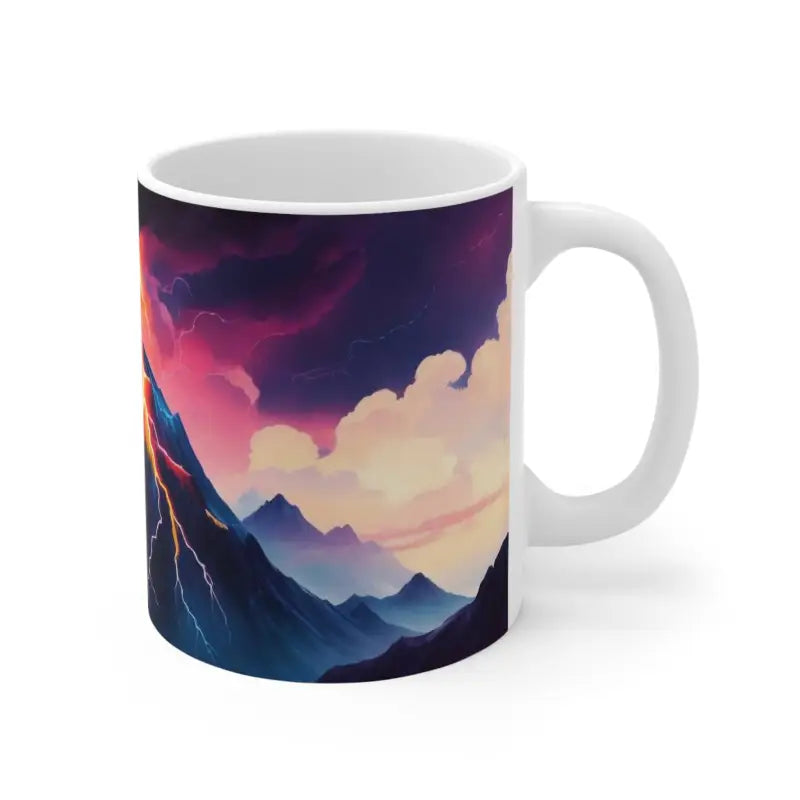 Thunderbolts Mountain Mug - Ceramic Coffee 11oz