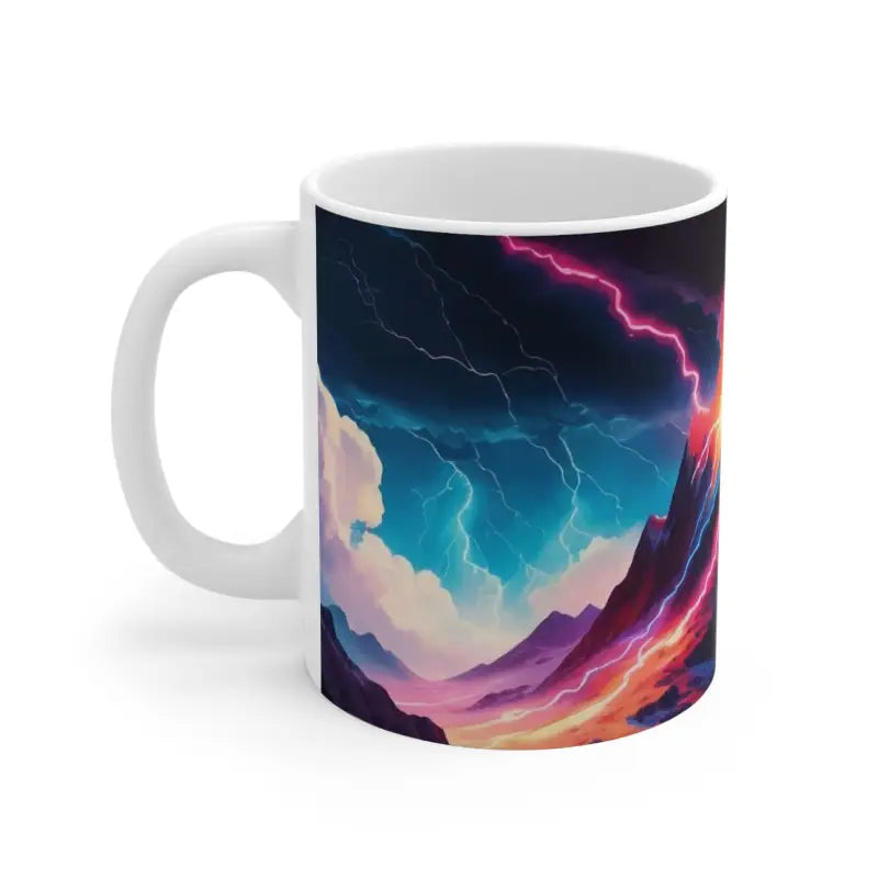 Thunderbolts Mountain Mug - Ceramic Coffee 11oz