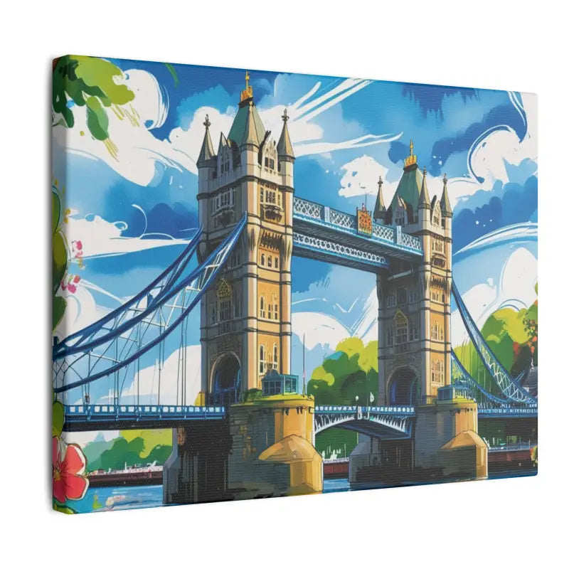 Sketched Tower Bridge Canvas - Matte Stretched 0.75’’