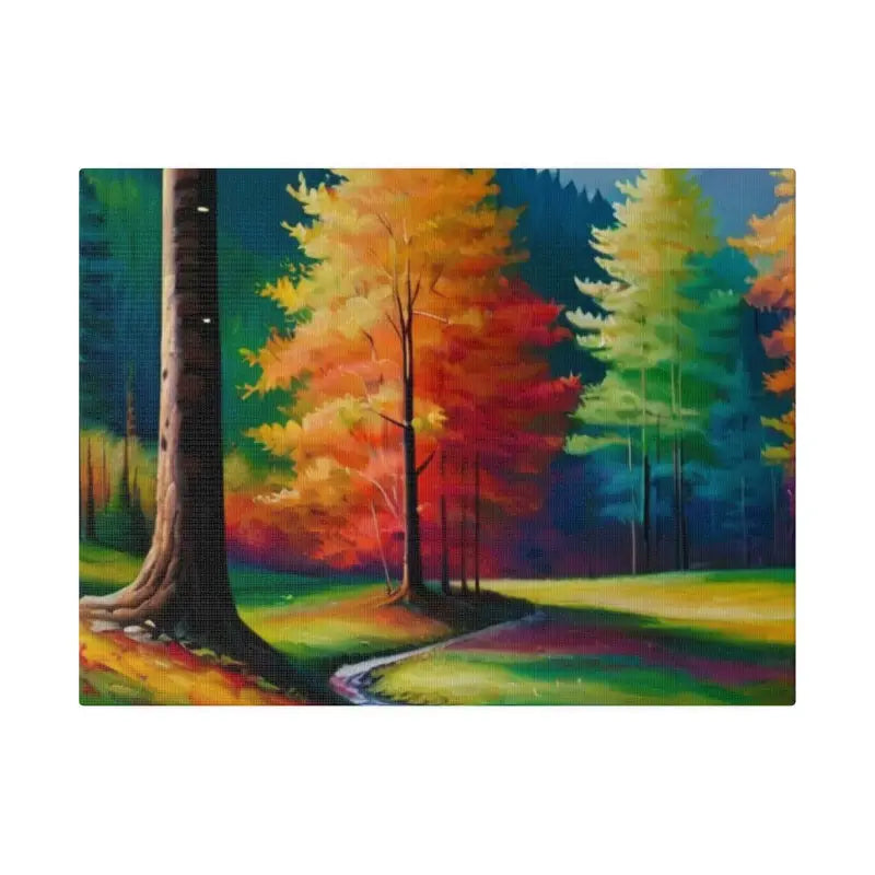 Autumn Valley Forest Canvas - Matte Stretched 0.75’’