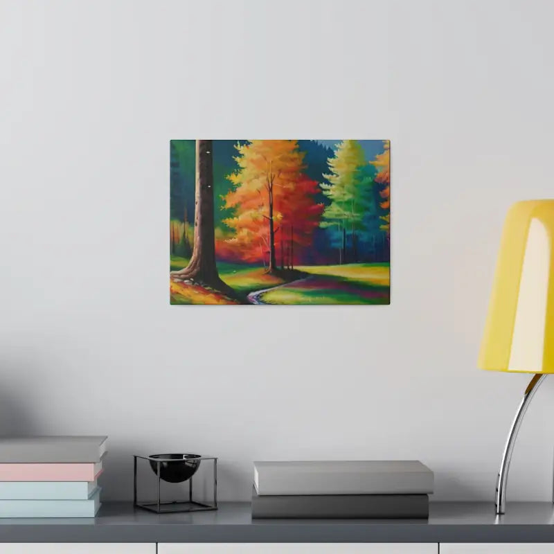 Autumn Valley Forest Canvas - Matte Stretched 0.75’’