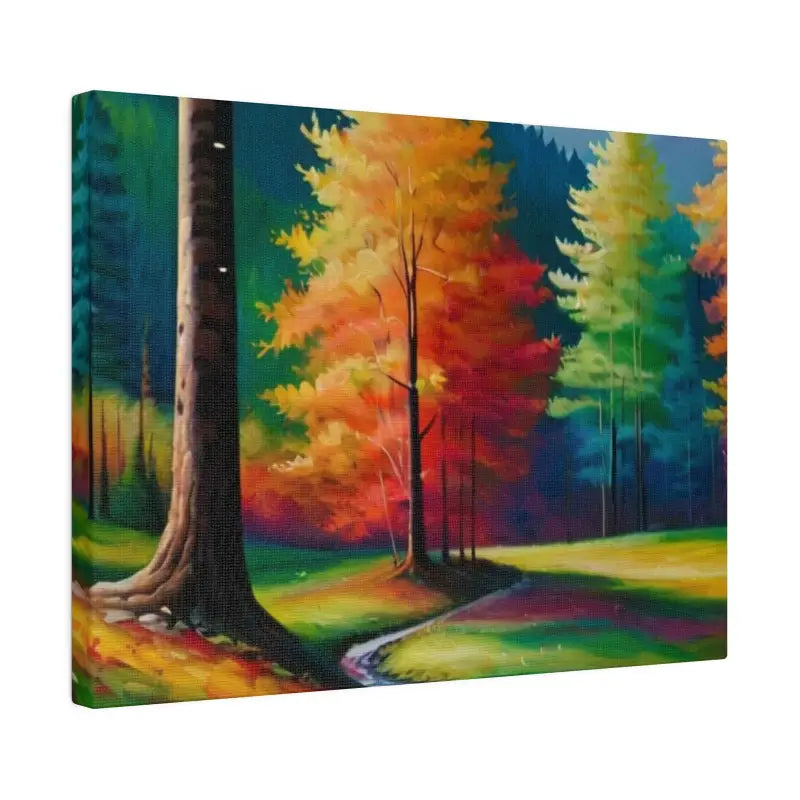 Autumn Valley Forest Canvas - Matte Stretched 0.75’’