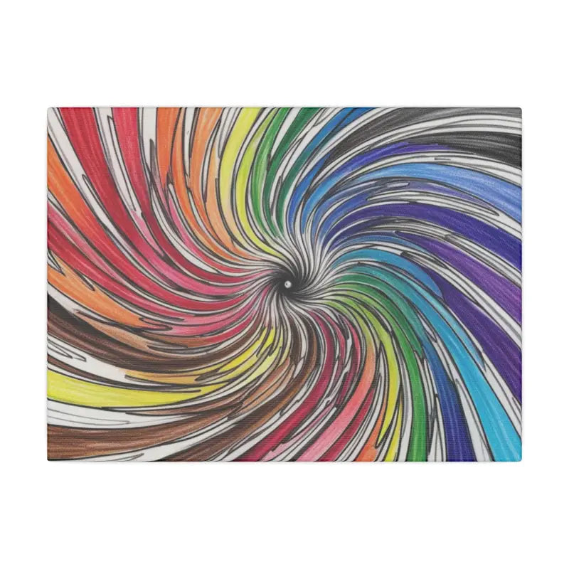 Vibrant Colourful Lines Sketch Art - Matte Canvas Stretched 0.75’’