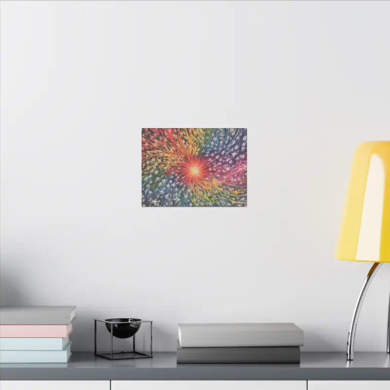 Vibrant Swirling Sketched Stars - Matte Canvas Stretched 0.75’’