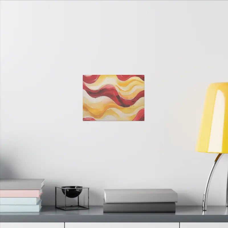 Red and Yellow Watercolour Whimsical Waves - Warm Tones