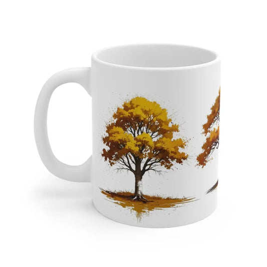 Yellow Trees Mug - Ceramic Coffee 11oz